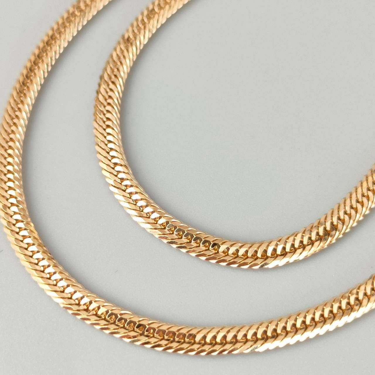 18金 K18 男女兼用 造幣局 12面トリプル 喜平ネックレス 10.27g 40.5㎝ D66