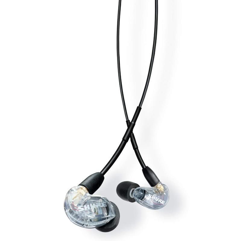 SHURE シュア イヤホン AONIC 215 有線 マイク付き SE215DYCL UNI-A クリア 高遮音性 ゲーム ゲーミング カナル型 ワイヤレス変換可 別売 MMCX リケーブル プロ