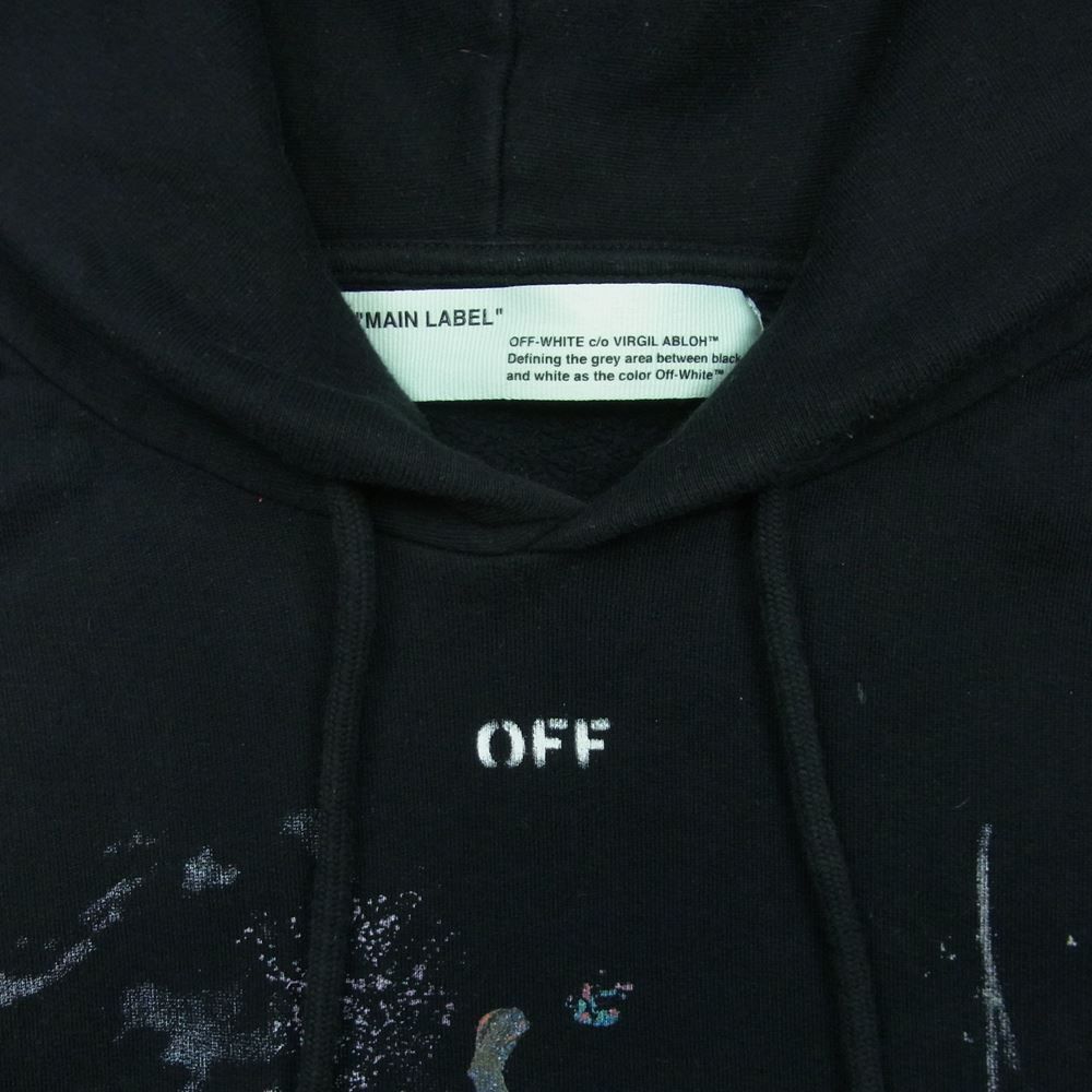 OFF-WHITE オフホワイト 17AW Eyes Hoodie プルオーバースウェットパーカー フーディー ブラック OMBB009F17192014 OFF-WHITE オフホワイト 17AW OMBB009F17619030 DIAG GALAXY OVER