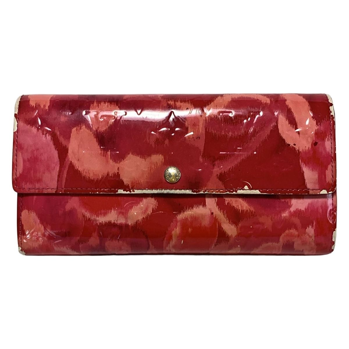 LOUIS VUITTON ルイヴィトン 長財布 モノグラムイカット ポルトフォイユサラ M90022 ローズアンディアン レザー