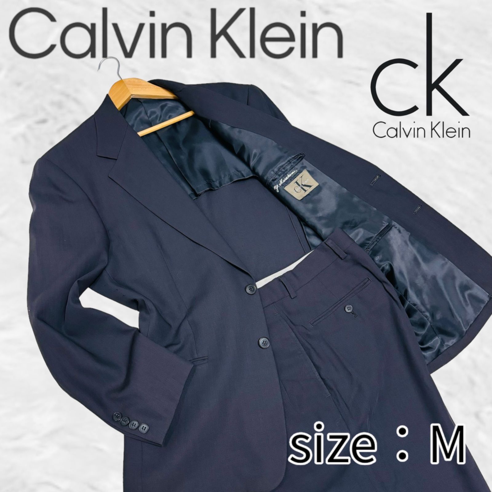 新品、未使用】Calvin Kleinカルバンクライン セットアップスーツ 青  