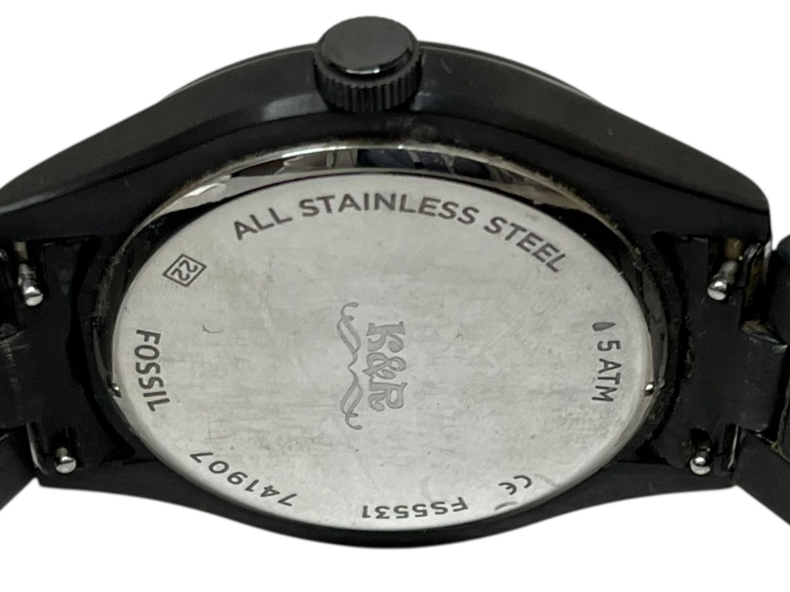 FOSSIL (フォッシル) Belmar ベルマー クォーツ腕時計 FS5531 ブラック 