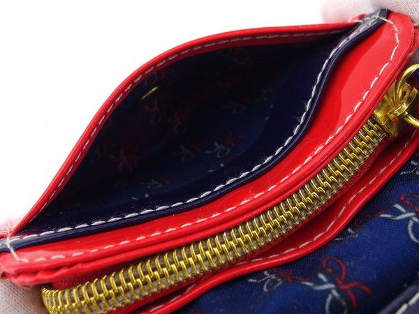 【BIGお買い物ラリー★30%OFFセール中】ロベルタ・ディ・カメリーノ Roberta di Camerino ケースバイカラー ブルー×レッド レディース 中古 ロベルタ・ディ・カメリーノ Roberta di Camerino コインケース バイ