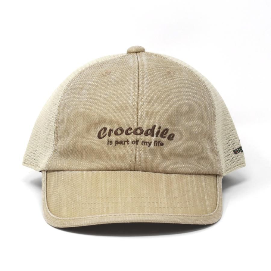クロコダイル メンズ メッシュキャップ 通気性 ポリエステル おすすめ