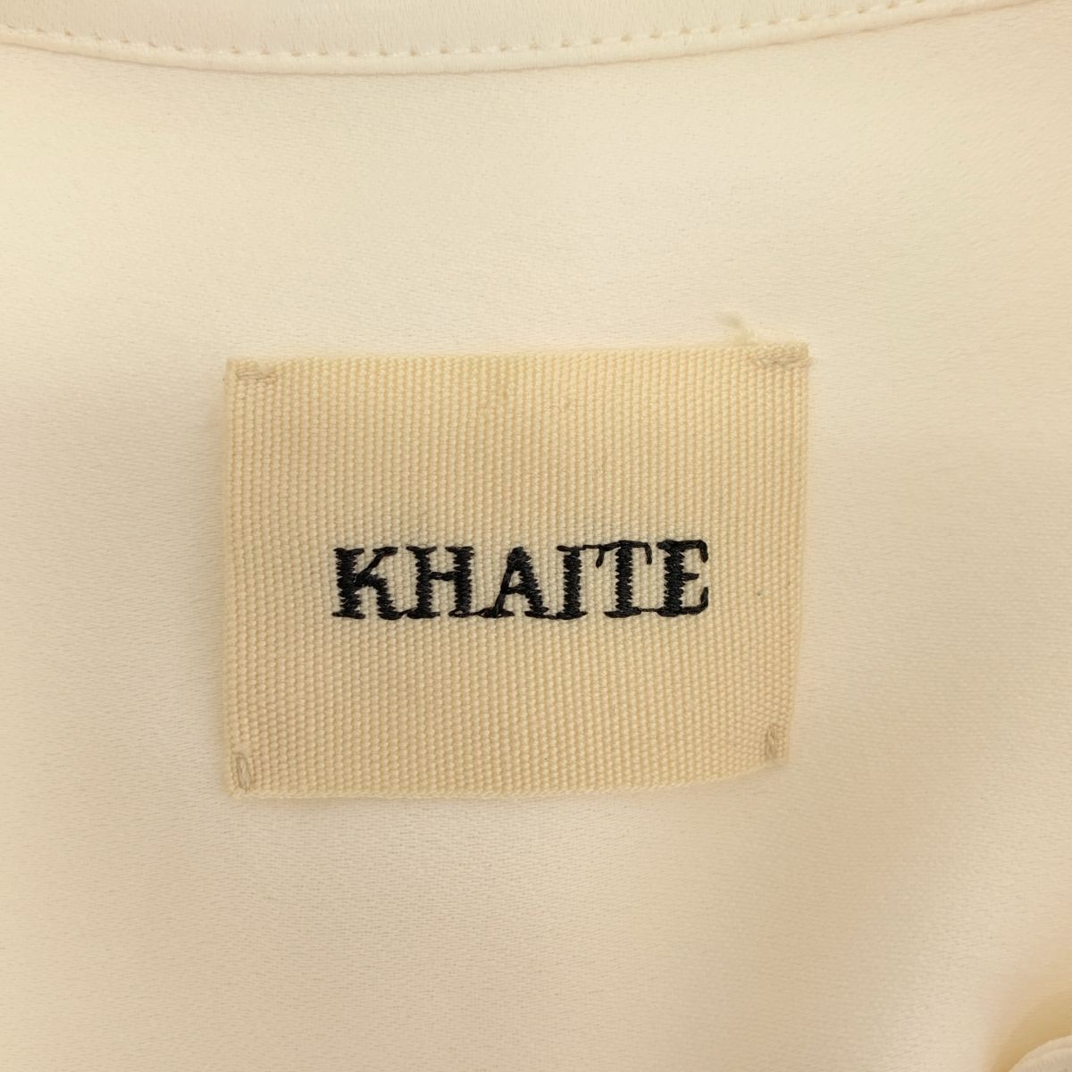 Khaite / ケイト | ハーフスリーブ バックロング シャツ | XS | ホワイト | レディース Khaite / ケイト | ハーフスリーブ バックロング シャツ | XS