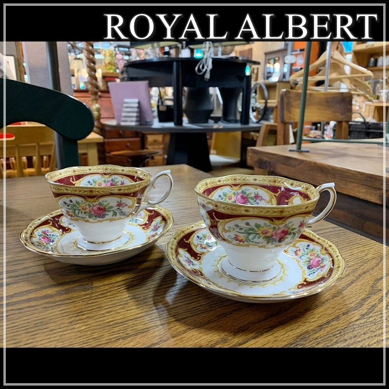 ロイヤルアルバート カップ＆ソーサー 2客セット （店頭買取にて
