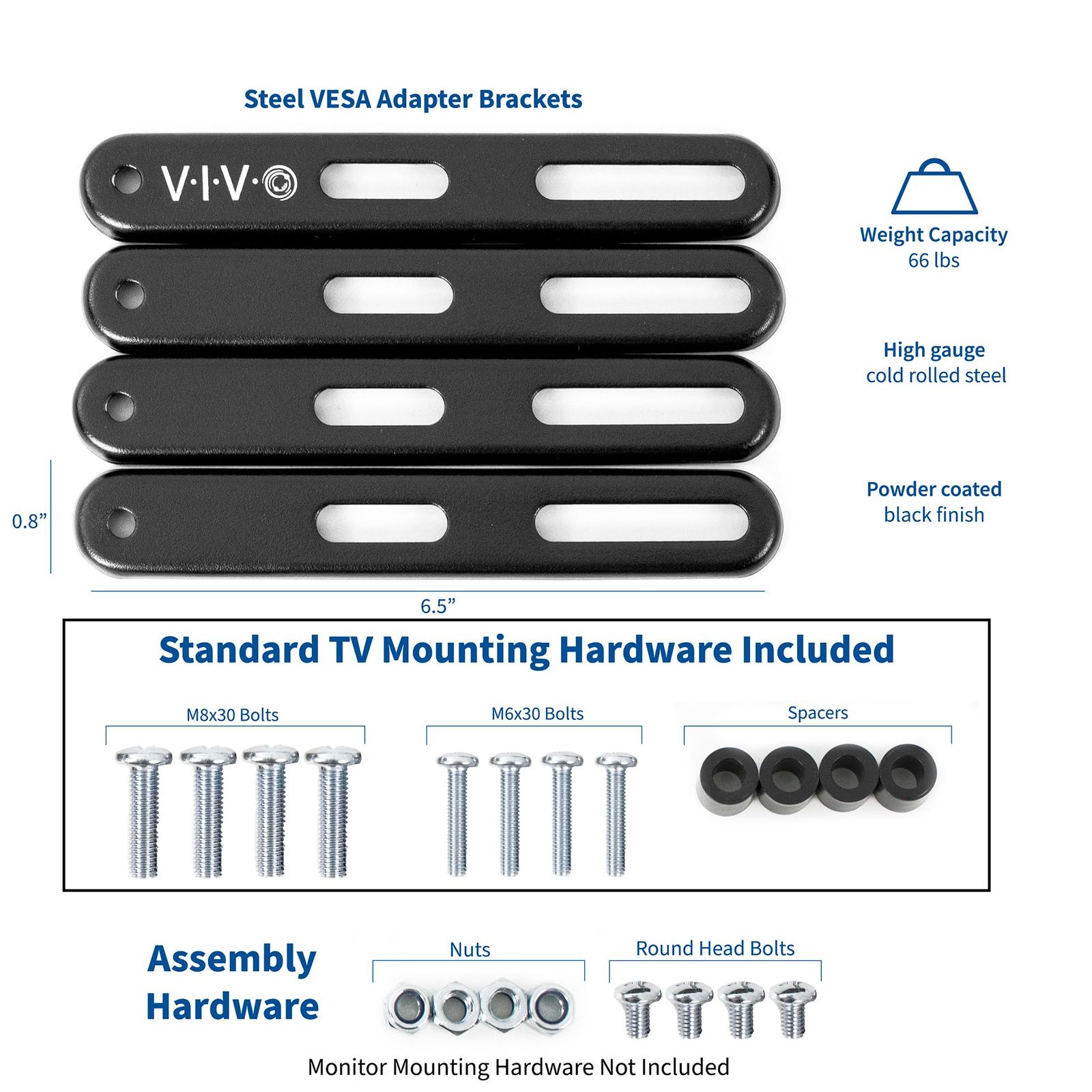 VIVO スチールVESA延長マウントアダプターブラケット