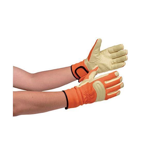 ミドリ安全 消防 レンジャー用 防火 手袋 豚革補強タイプ L MK-FM-2-OR-L 1双 グローブ