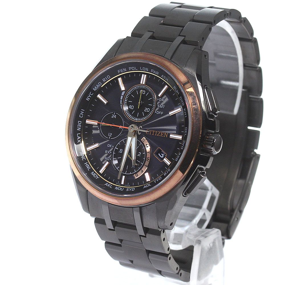 シチズン CITIZEN AT8046-51Eアテッサ ソーラー電波 メンズ