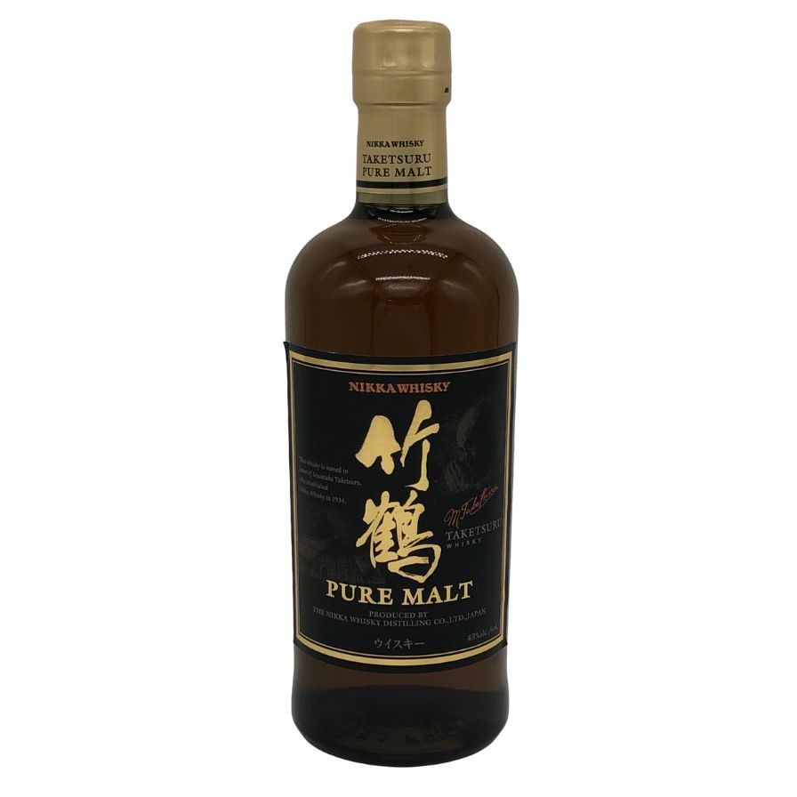 未開栓/ニッカ/ウイスキー/竹鶴/ピュアモルト/旧ラベル/黒ラベル/700ml 楽天市場】竹鶴NV 黒ラベル ピュアモルト 43度 700ml （箱なし