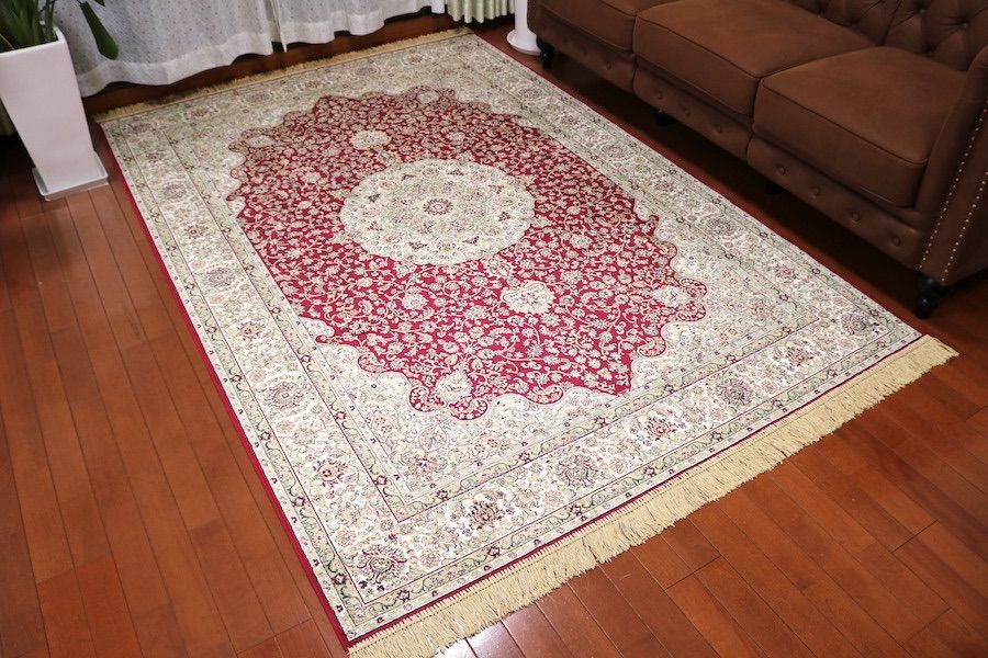 ペルシャ柄絨毯 160×230 新品未使用 大判ラグ カーペット 訳あり