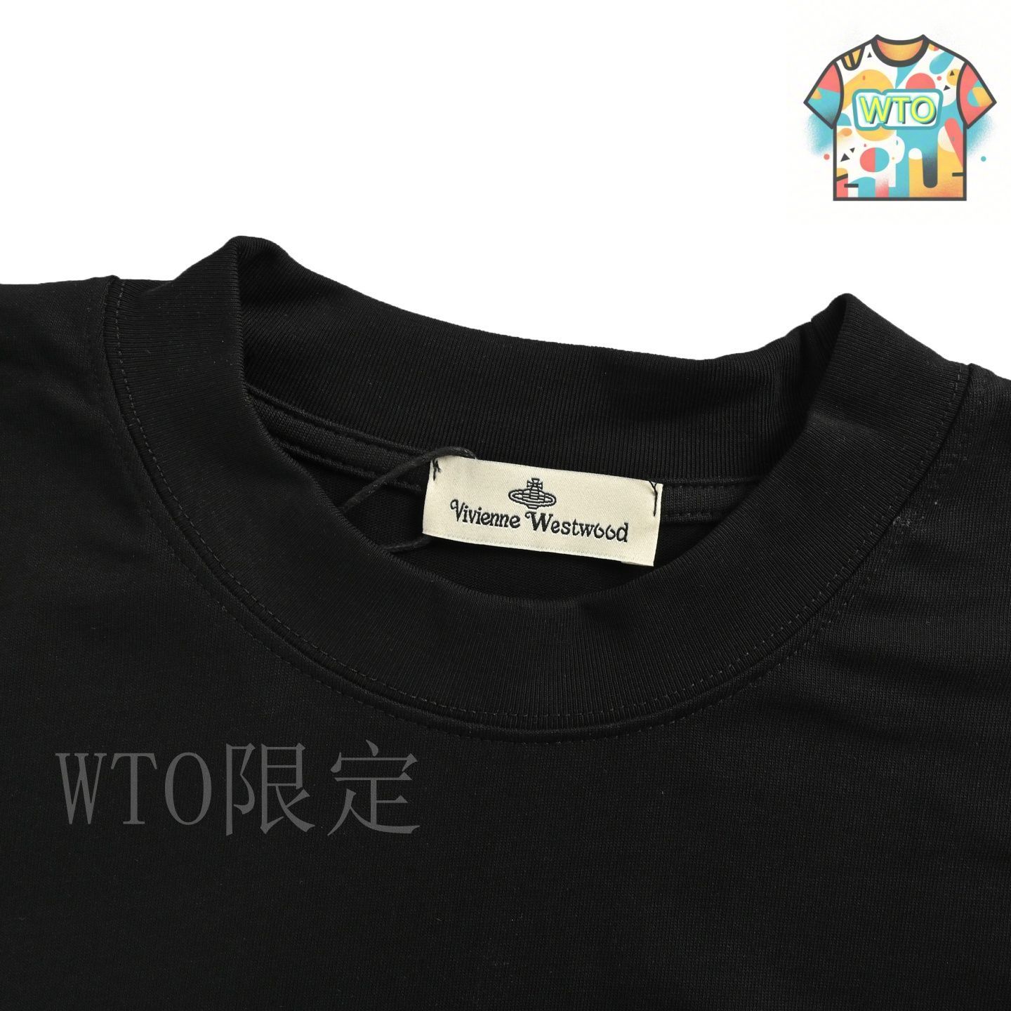 美品✨ヴィヴィアンウエストウッド　ロゴオーブ　花　プリントTシャツ　ブラック黒 Tシャツ カットソー 7分袖 オーバーサイズ うさぎ プリント