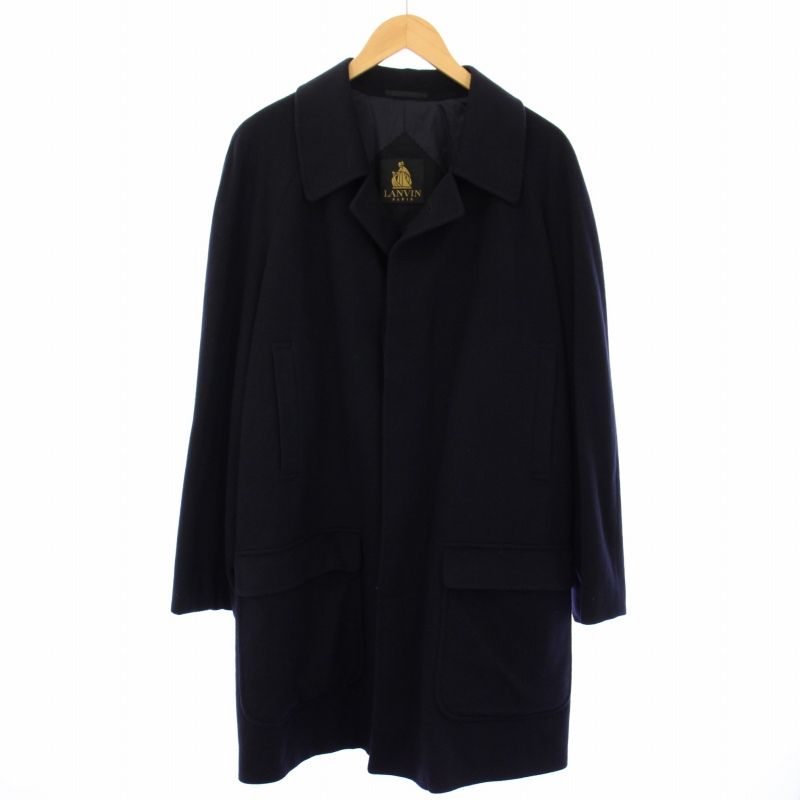 ランバン LANVIN ヴィンテージ ステンカラーコート ウール