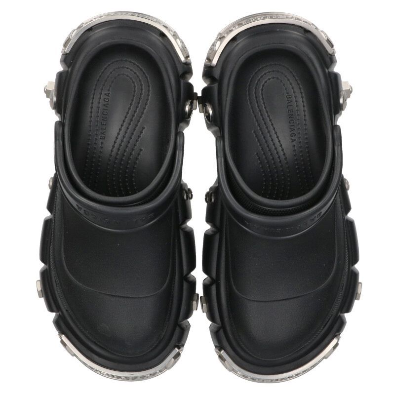 バレンシアガ ×クロックス crocs プラットフォームスタッズクロックスサンダル メンズ 41