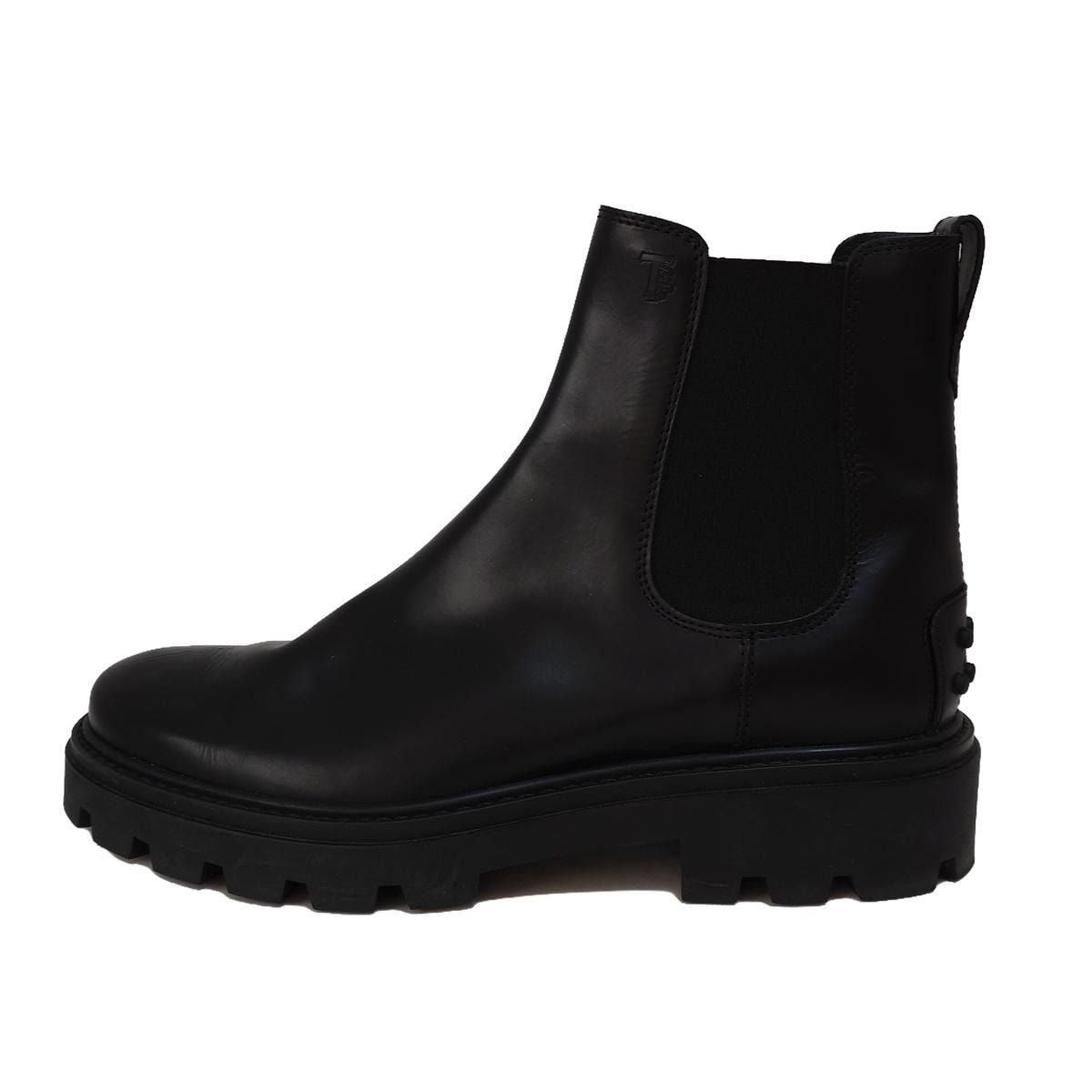 TOD'S(トッズ) ブーツ 8 1/2 メンズ - 黒 サイドゴア