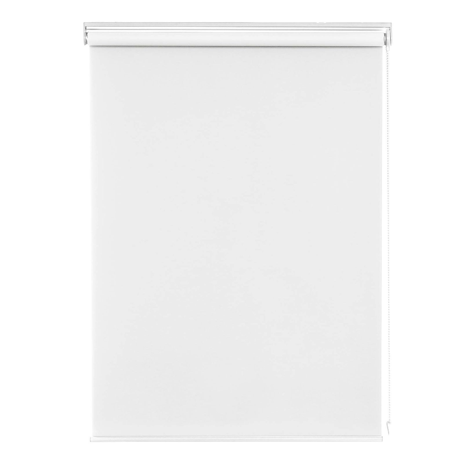 【在庫処分】遮熱 断熱 防音 1級遮光 ロールカーテン 防寒 ホワイト 丈220cm UVカット 幅80cm ロールスクリーン 表裏同色 Deconovo