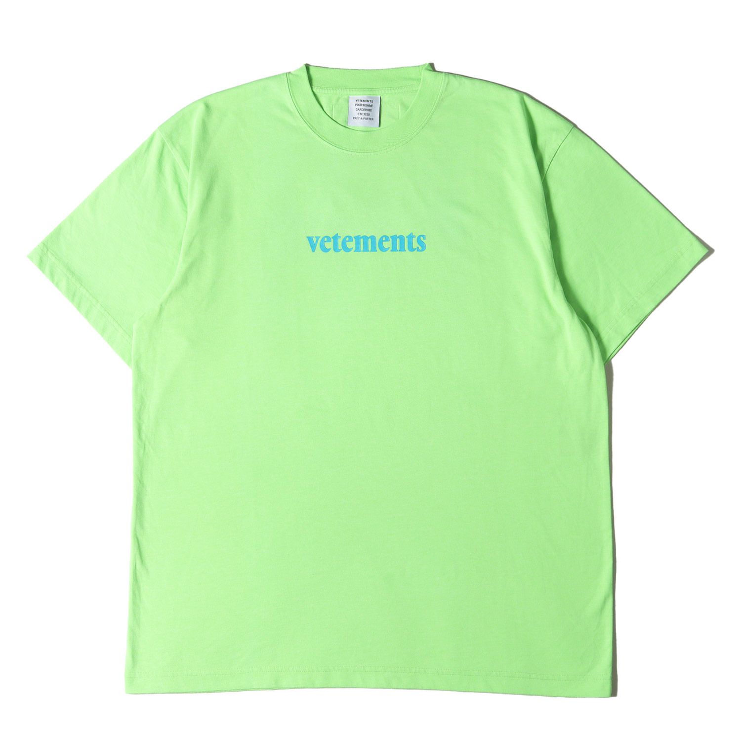美品】VETEMENTS ヴェトモン Tシャツ サイズ:M / 20SS 発泡ロゴ
