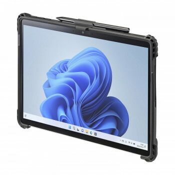 サンワサプライ Surface Pro 9用耐衝撃ケース ハンドベルト ペンホルダー付 PDA-SF10BK