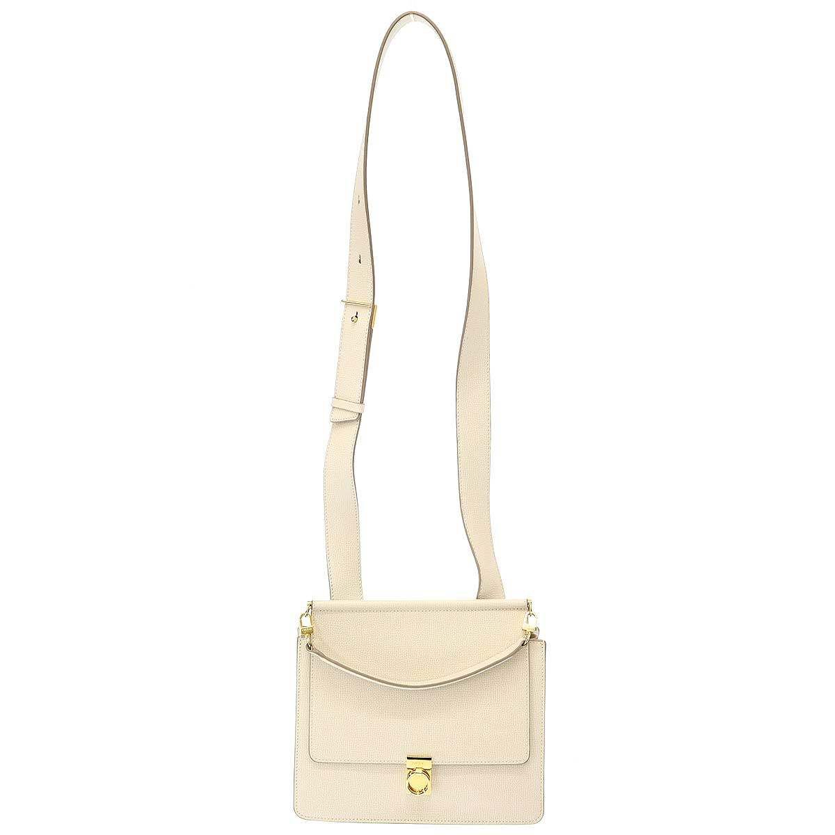 POLÈNE ホワイトレザー ショルダーバッグ POLENE ホワイトレザー ショルダーバッグ