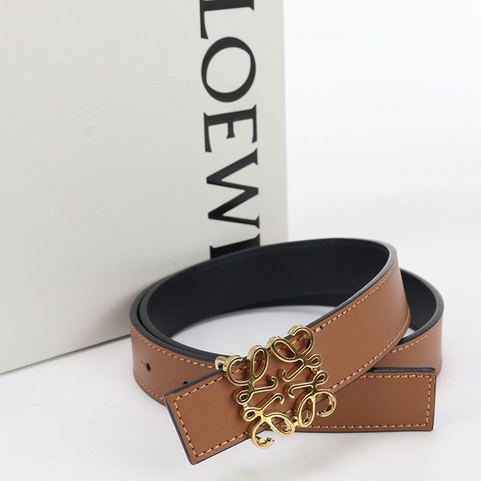 LOEWE ロエベ リバーシブル アナグラム E821Z26X03 ベルト レザー レディース