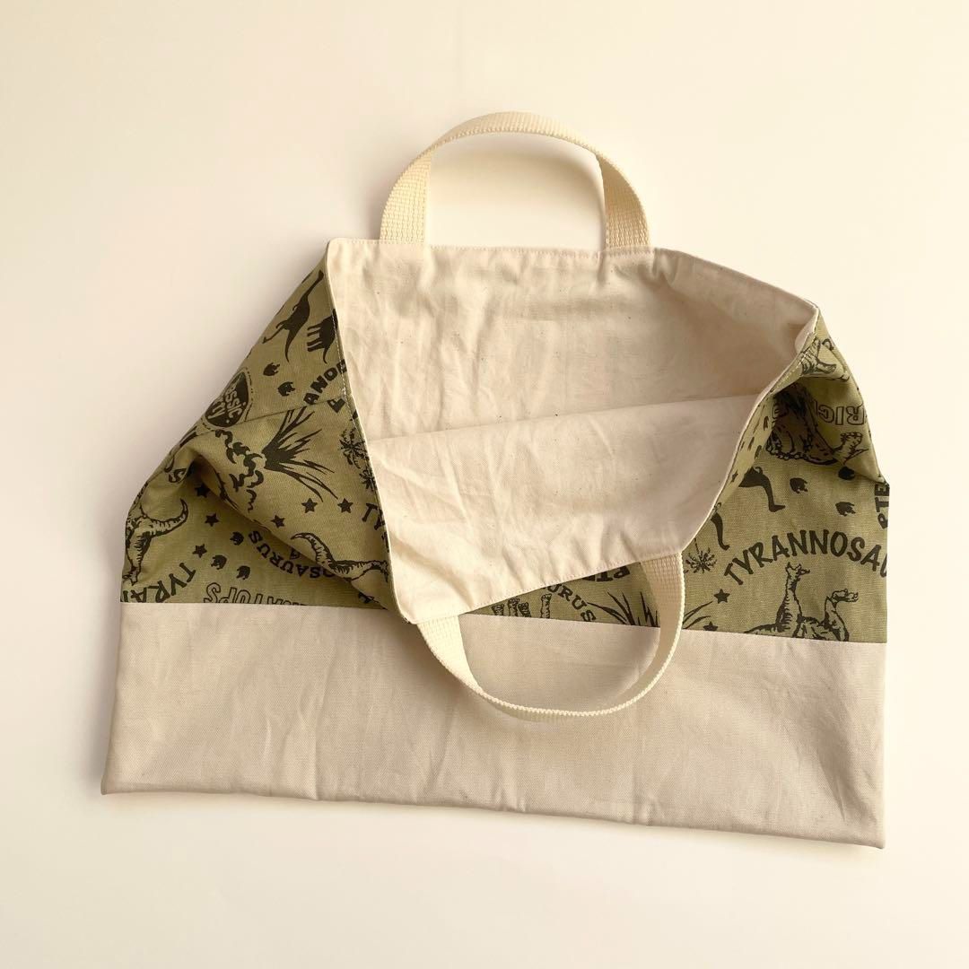 レッスンバッグ 上履き入れ 《恐竜 ダイナソー ライトブルー》男の子