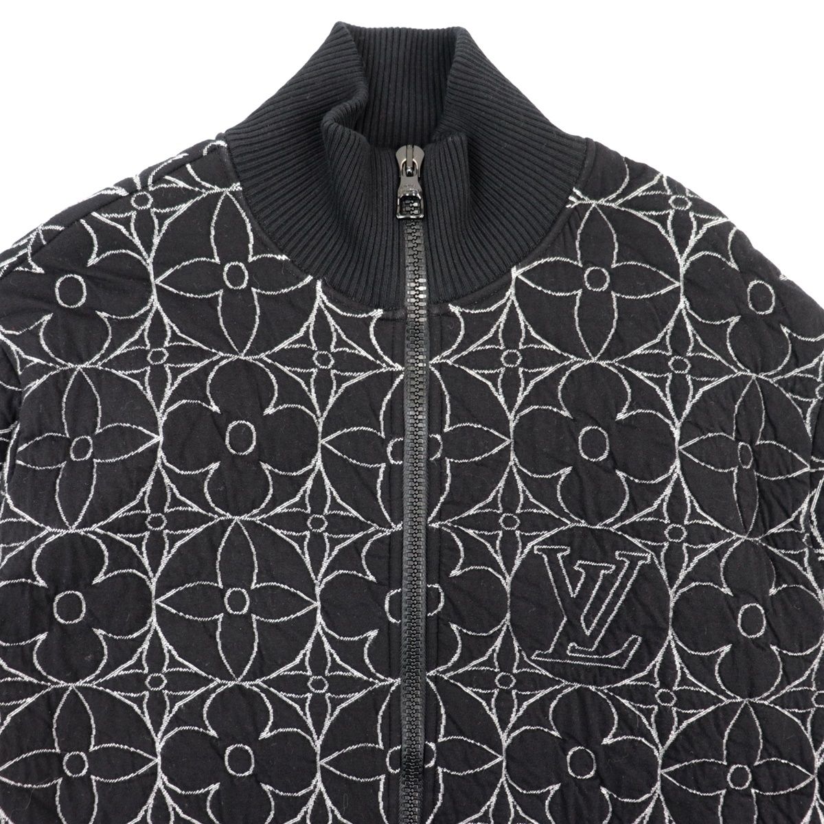 ルイ・ヴィトン 21SS ジップスルー モノグラムフラワー ブルゾン