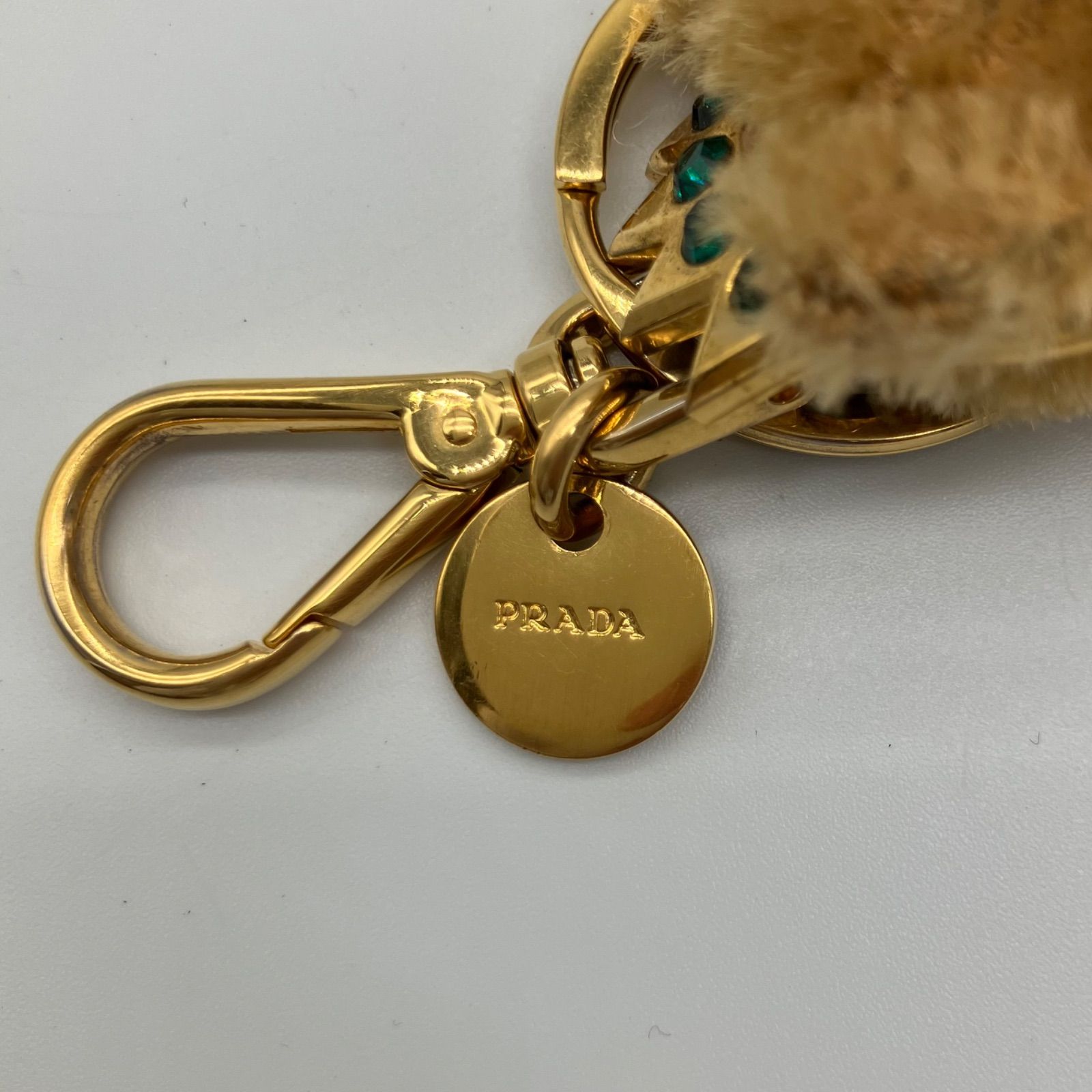 PRADA クマ型チャーム ゴールド装飾 PRADA クマ型チャーム ゴールド装飾