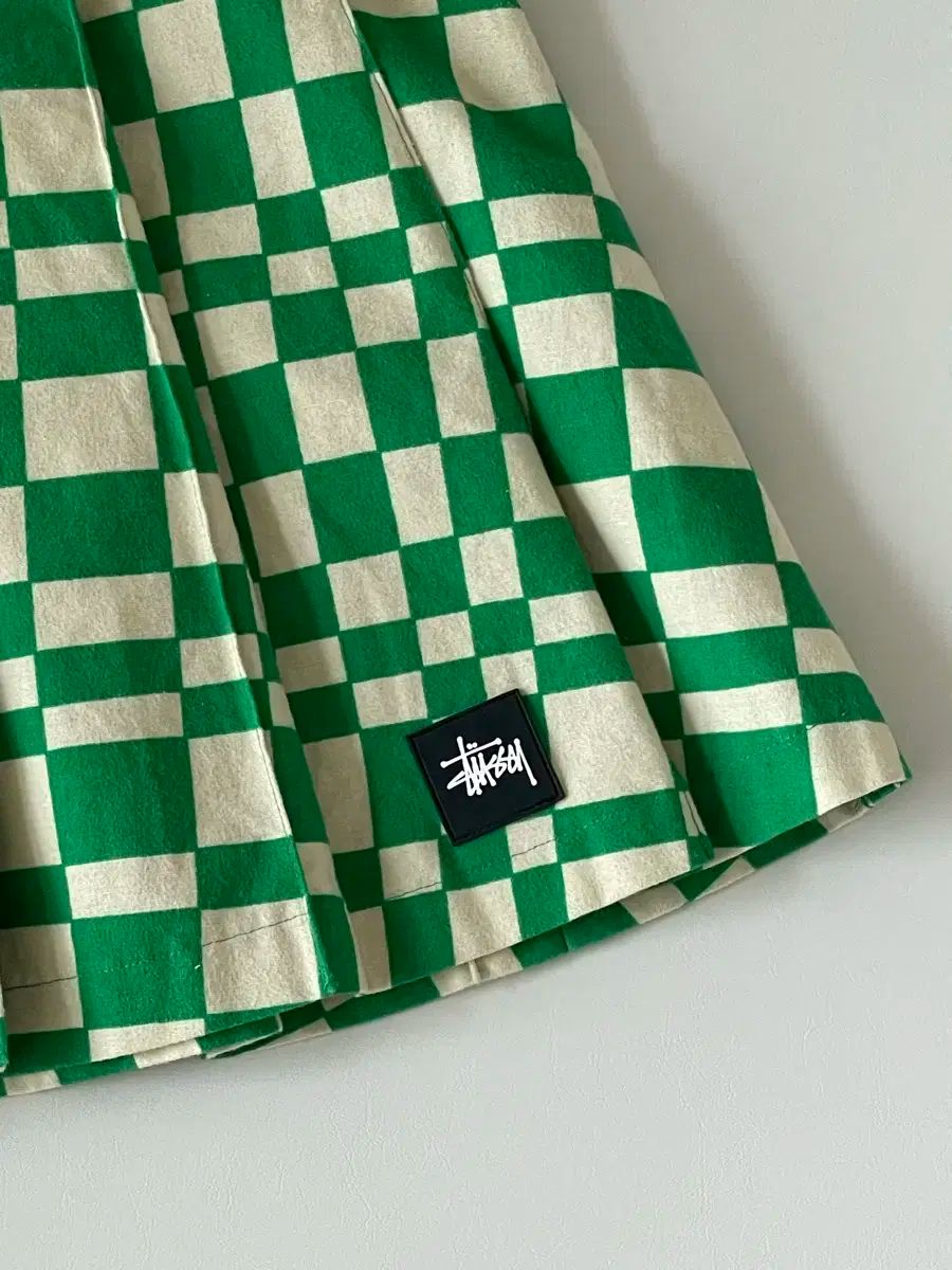 STUSSY ステューシー チェック プリーツ スカート