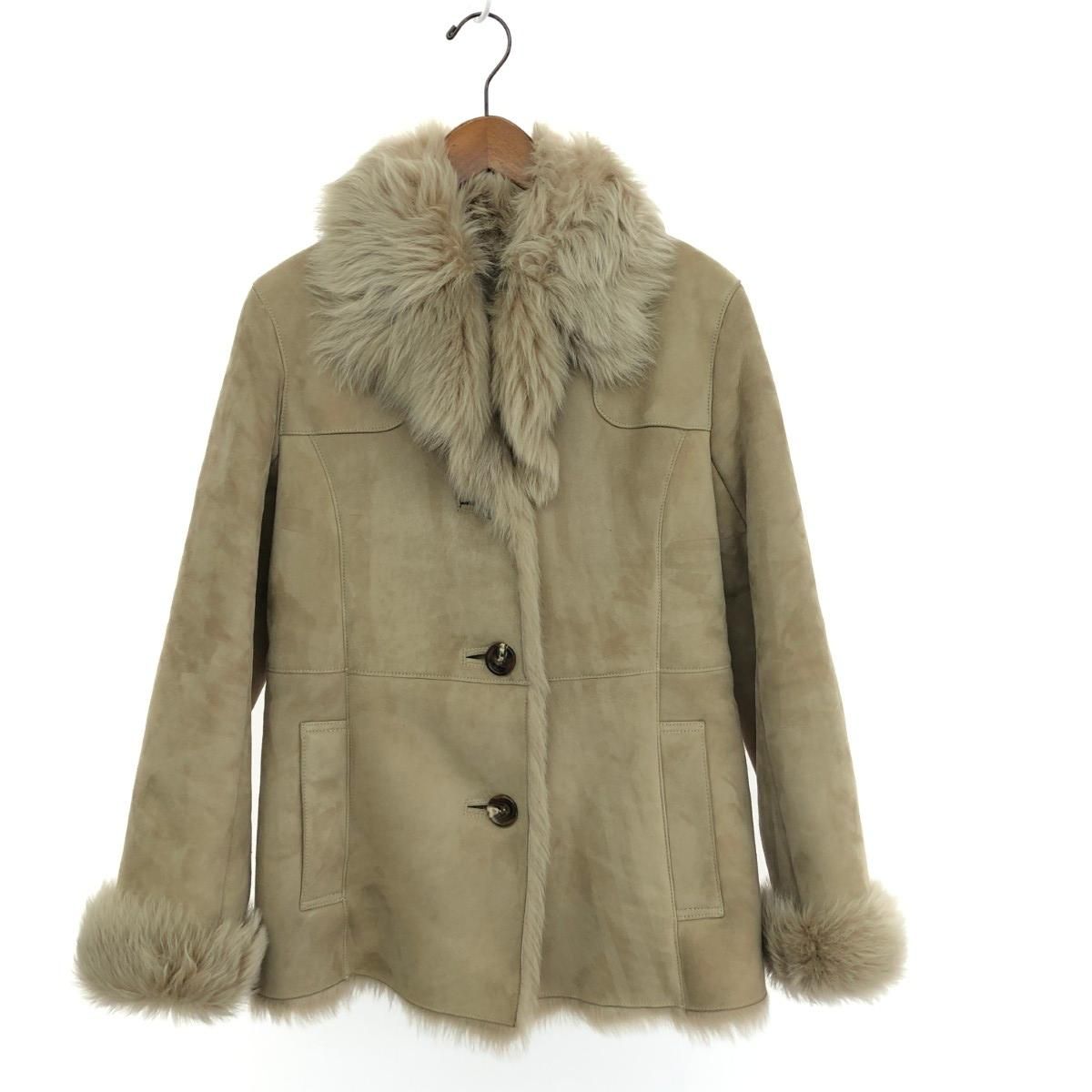BURBERRY LONDON バーバリーロンドン ムートンジャケット サイズ 38 ラムレザー|38 ブロンズカラー レディース | 240001163108