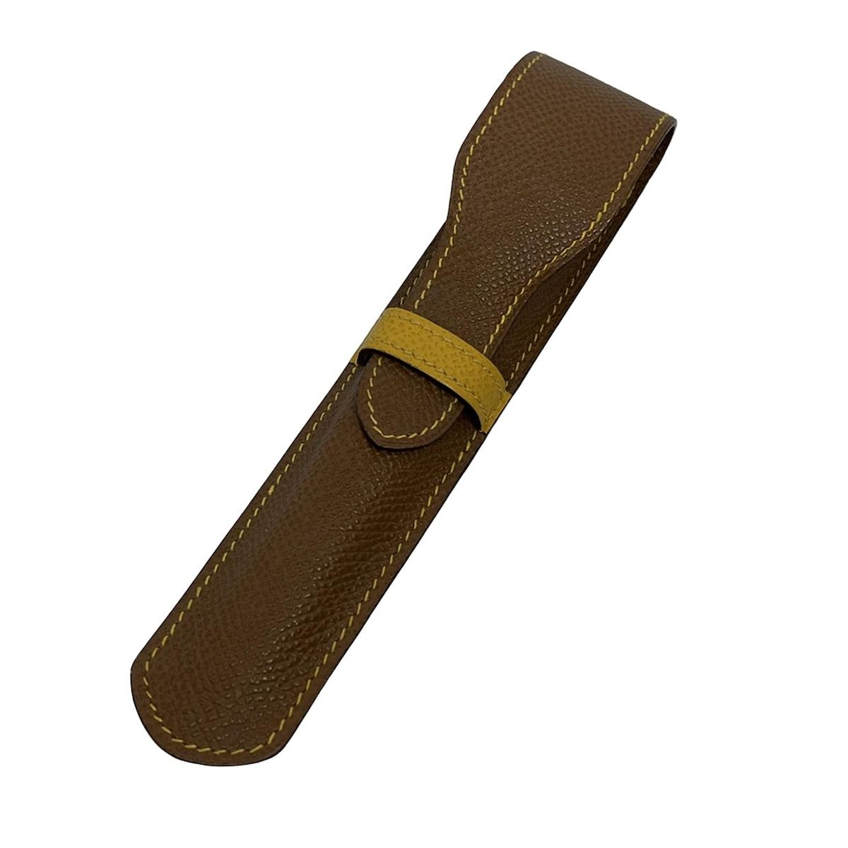 HERMES エルメス ペンケース - ゴールド×ジョーヌドール