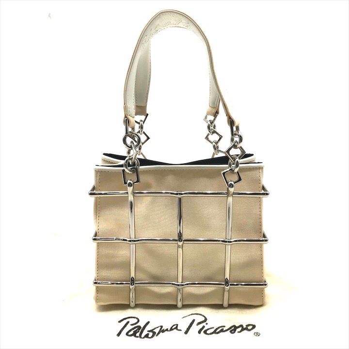 超美品 Paloma Picasso パロマピカソ ワイヤー バスケット ミニ ハンド