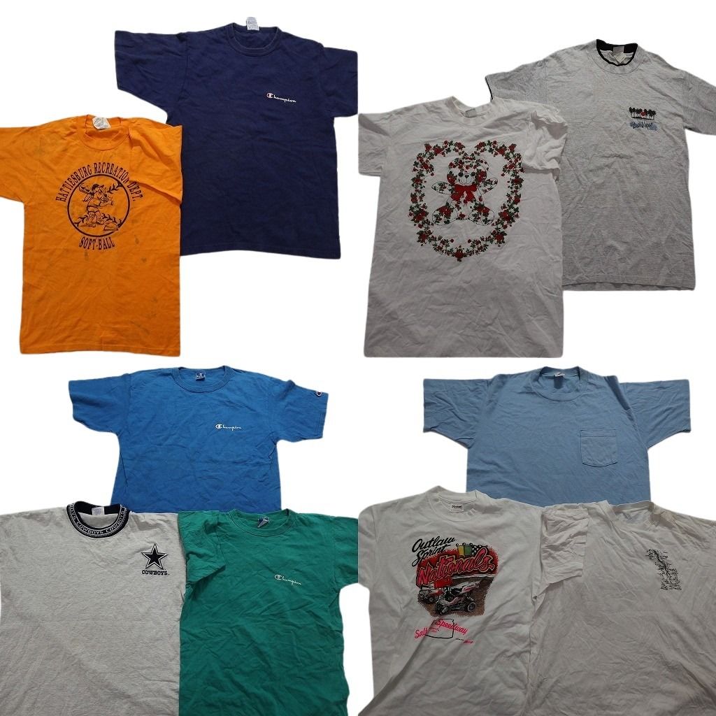 アメリカ古着 半袖Tシャツ まとめ売り 10枚 古着卸 まとめ売り 黒