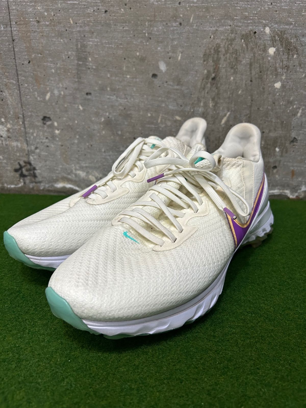 NIKE GOLF AIR ZOOM INFINITY TOUR 　NTL／PPL　28cm 中古　箱無し