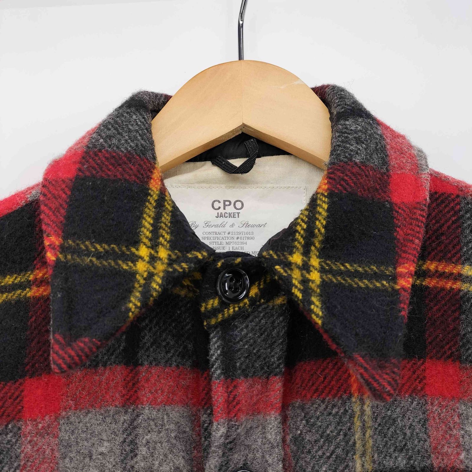 フィデリティー FIDELITY USA製 CPO JACKET チェック柄 ナイロン混 