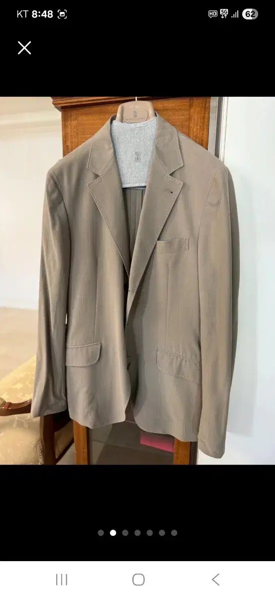 ブルネロ・クチネリ　カシミア混　　テーラードジャケット　44 ブルネロ・クチネリ カシミア混 テーラードジャケット 44