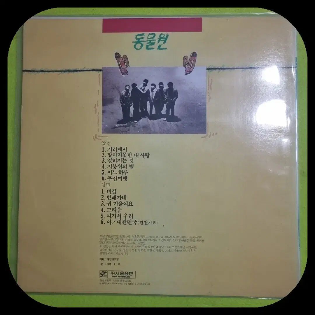 動物園 オン ザ ストリート 変化しています LP CD