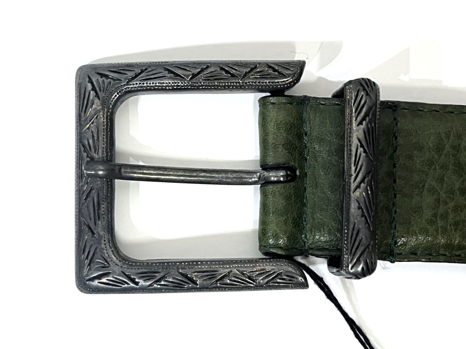 美品 Richard Gampel 3199 ベルト ブラック シルバー金具 デッドストック フランス製 Richard Gampel PARIS｜ レザー