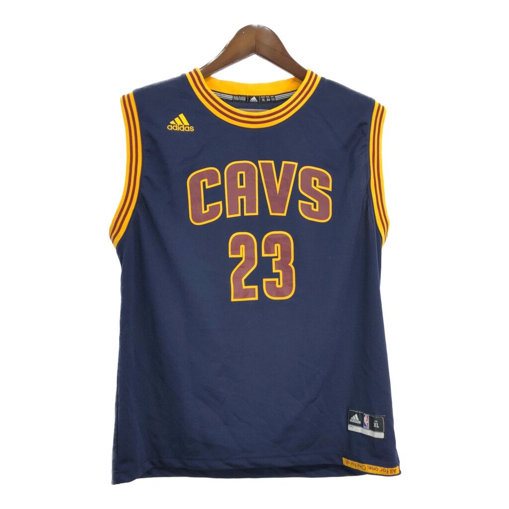 adidas アディダス NBA クリーヴランド キャヴァリアーズ レブロン ジェームズ ユニフォーム プロチーム メンズ XL 古着 U0493