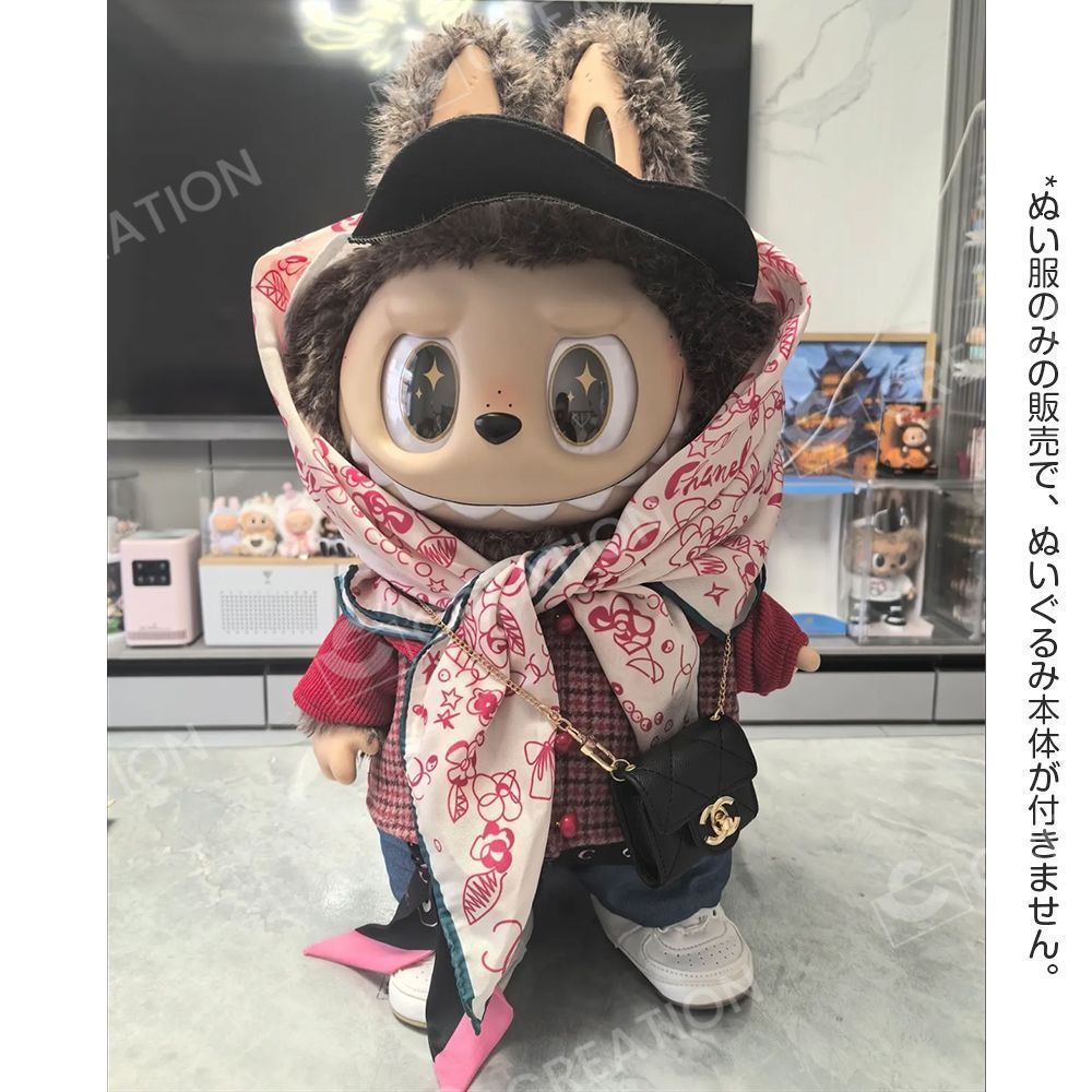 Labubu ぬいぐるみ服 38cm 5点セット BIGBANG G-DRAGON 着用風