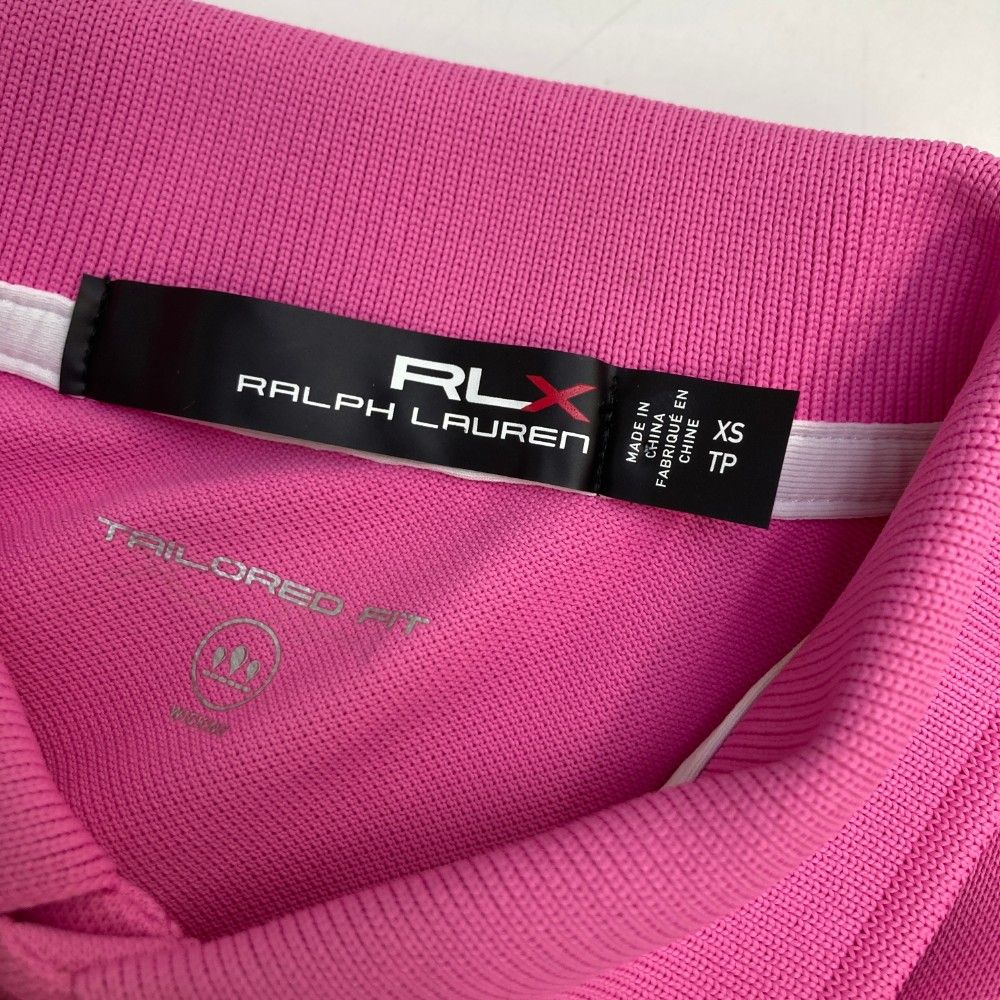 【新品】RLX GOLF ラルフローレン 半袖 ポロシャツ M L ピンク 新品】RLX GOLF ラルフローレン 半袖 ポロシャツ M L 赤 ピンク