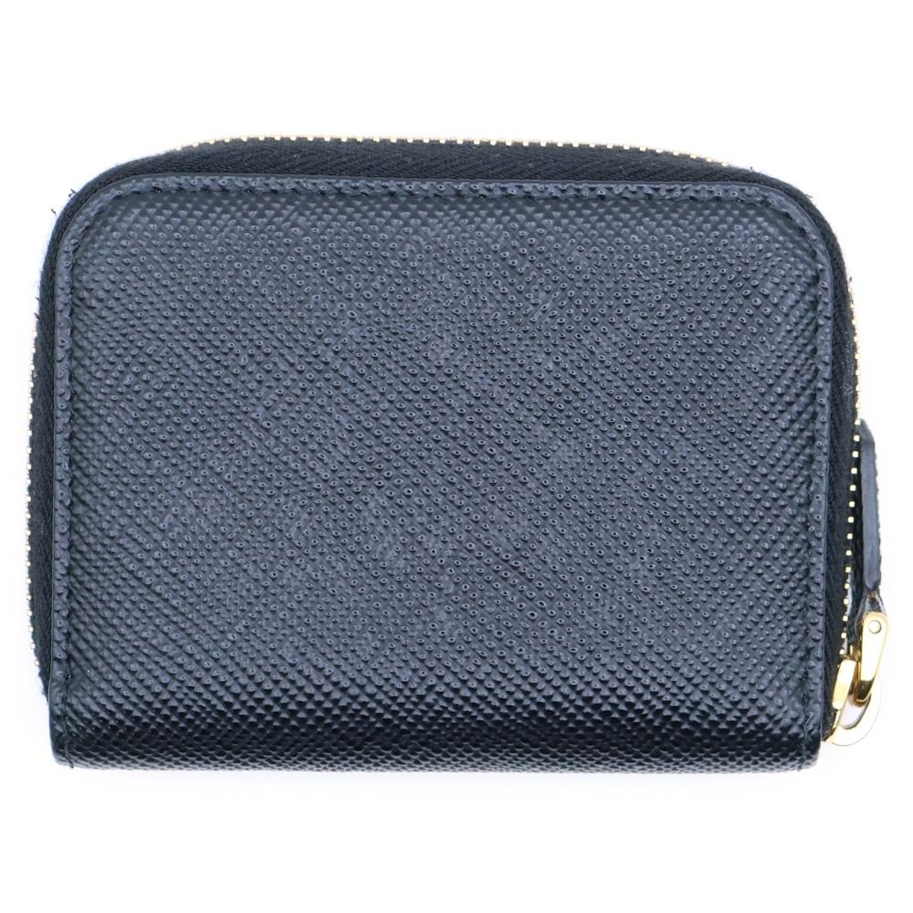 PRADA サフィアーノレザー コインケース ブラック 1MM268 ミニ財布 PRADA プラダ 財布 コインケース 1MM268 QHH サフィアーノ