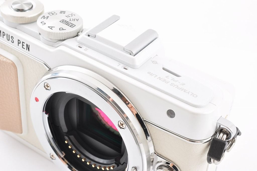 オリンパス Olympus PEN Lite E PL 7 ホワイト ボディ 1600万画素 ミラーレス一眼