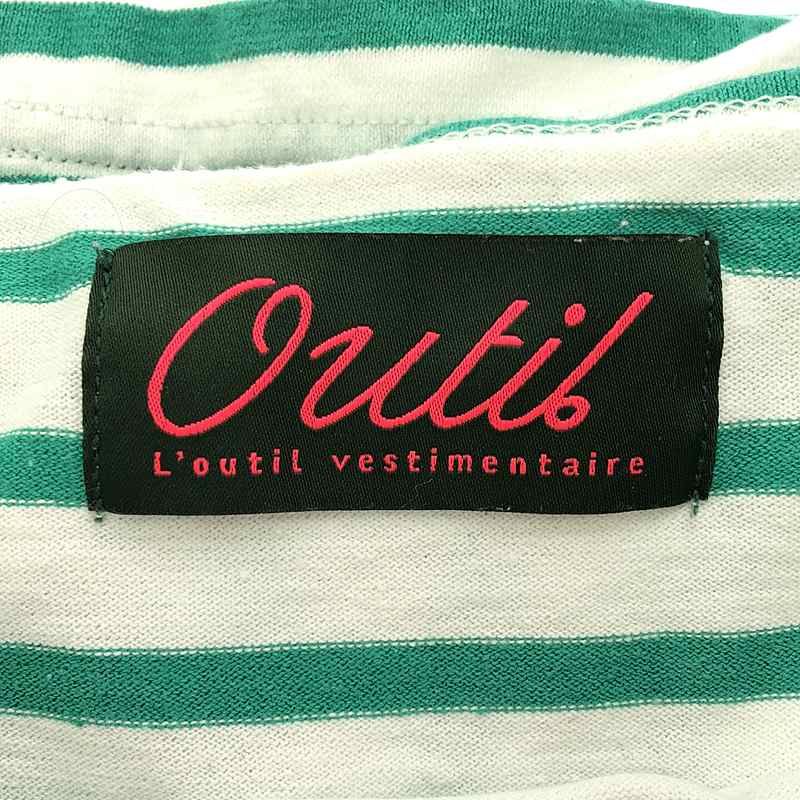 ★acs★OUTIL ウティ TRICOT AAST  ホワイトグリーン Outil取扱店 ウティ取扱店 Outil/ウティ/tricot aast lien（リアン