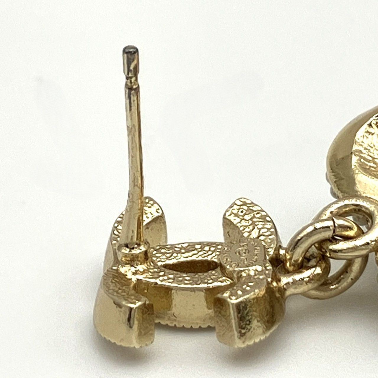 K1077】CHANEL(シャネル)/ココマーク ハートピアス/F22B/SVメッキ