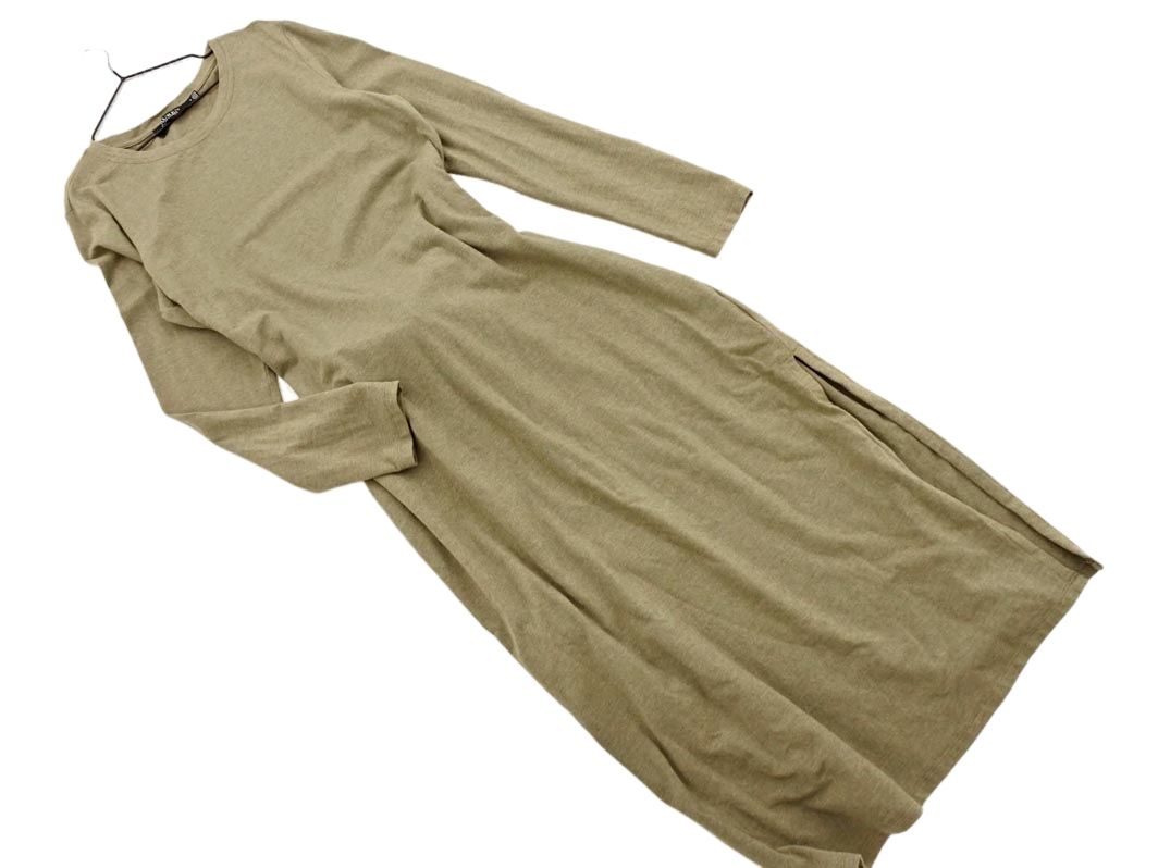 新品 ラルフローレン ブラックレーベル 贅沢シルク100％ワンピース6 Ralph Lauren ラルフローレン ロング ワンピース size6/カーキ