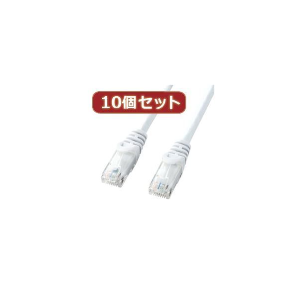10個セットサンワサプライ カテゴリ6UTPLANケーブル LA-Y6-05WX