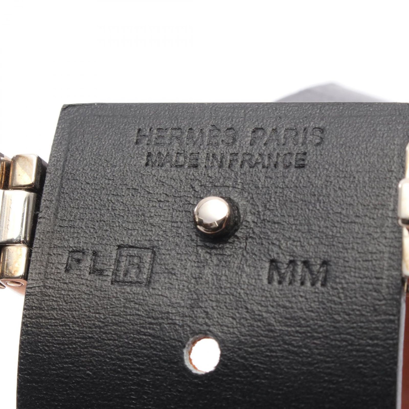 【美品】HERMES エルメス　レザーブレスレット　バングル② エルメス HERMES バングル メドール レザー ブレスレット