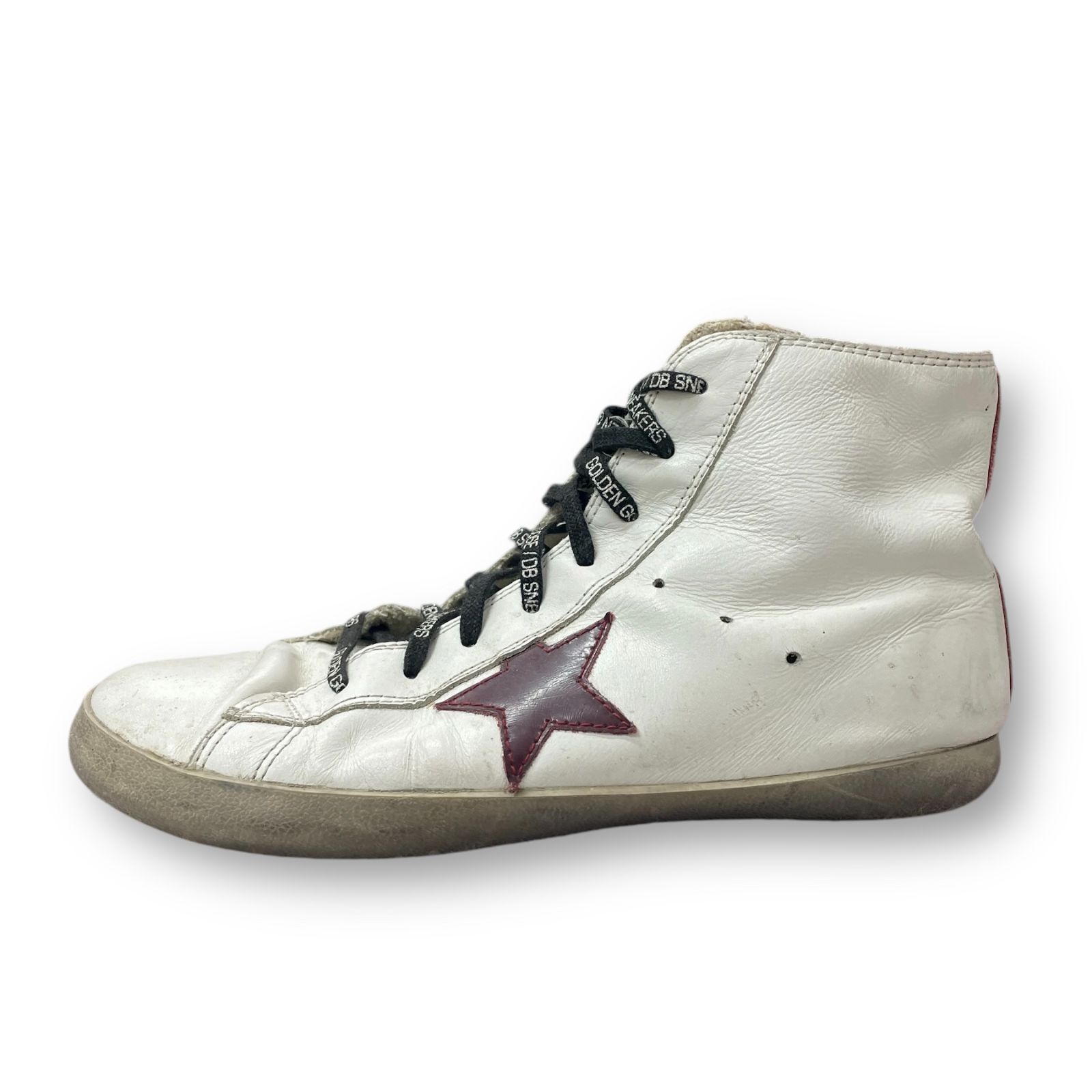 GOLDEN GOOSE サイドジップ  レザー ハイカット スニーカー ゴールデングース 45 75005A1