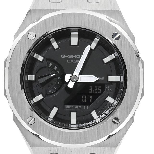 美品　CASIO G-SHOCK GA-2100 ステンレスラバー カシオーク 楽天市場】＼ランキング入賞／ G-SHOCK GA2100 メタル カスタム