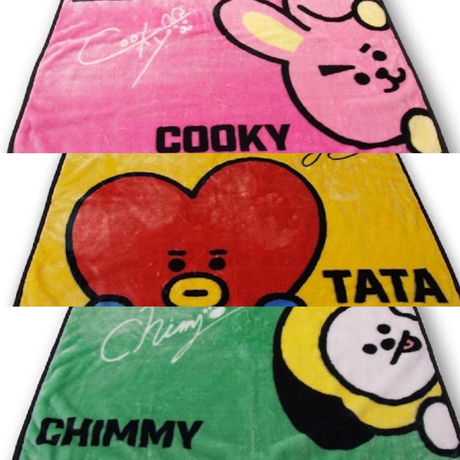 BT21 ブランケット しまむら COOKY TATA CHIMMY - うなshop - メルカリ